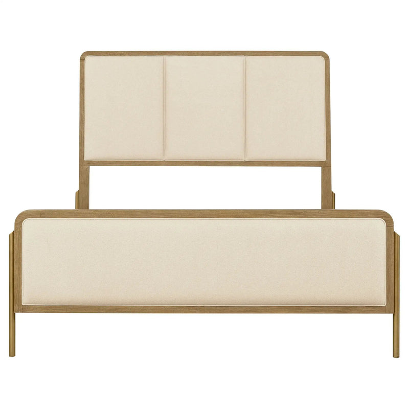 Arini 56-inch California King Panel Bed Cream and Sand Wash by Unique Piece Furniture