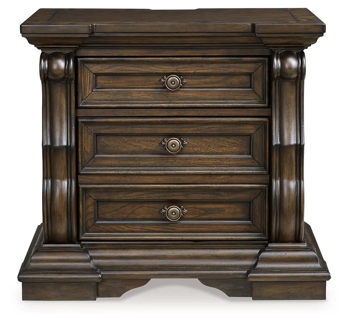 Maylee - Three Drawer Night Stand - Dark Brown by Unique Piece Furniture