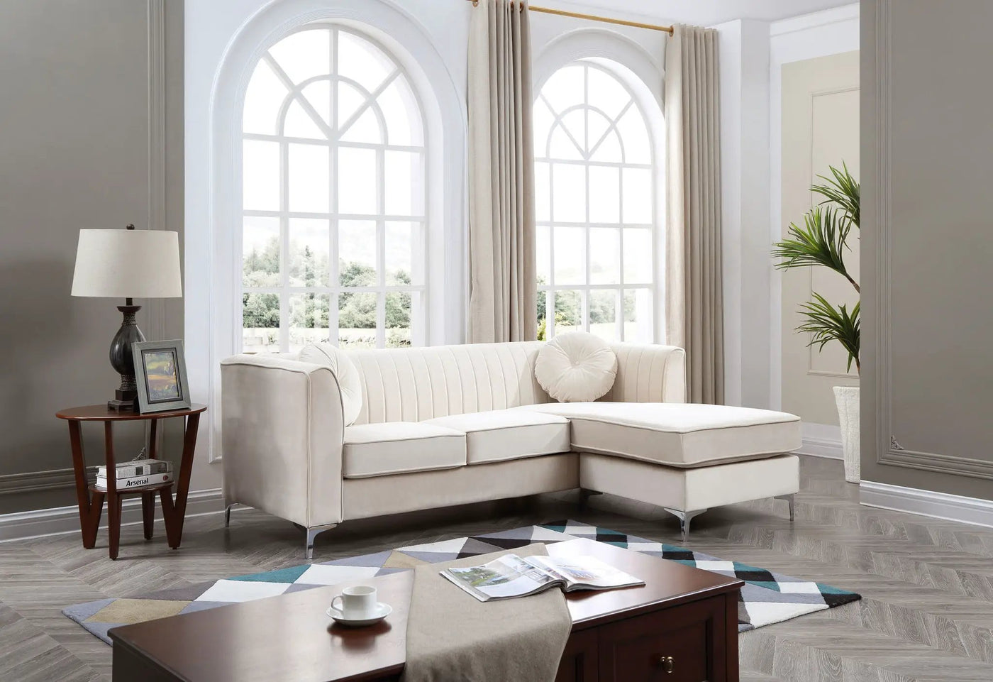 Delray - Micro Suede Sofa Chaise by HouseOfZazla