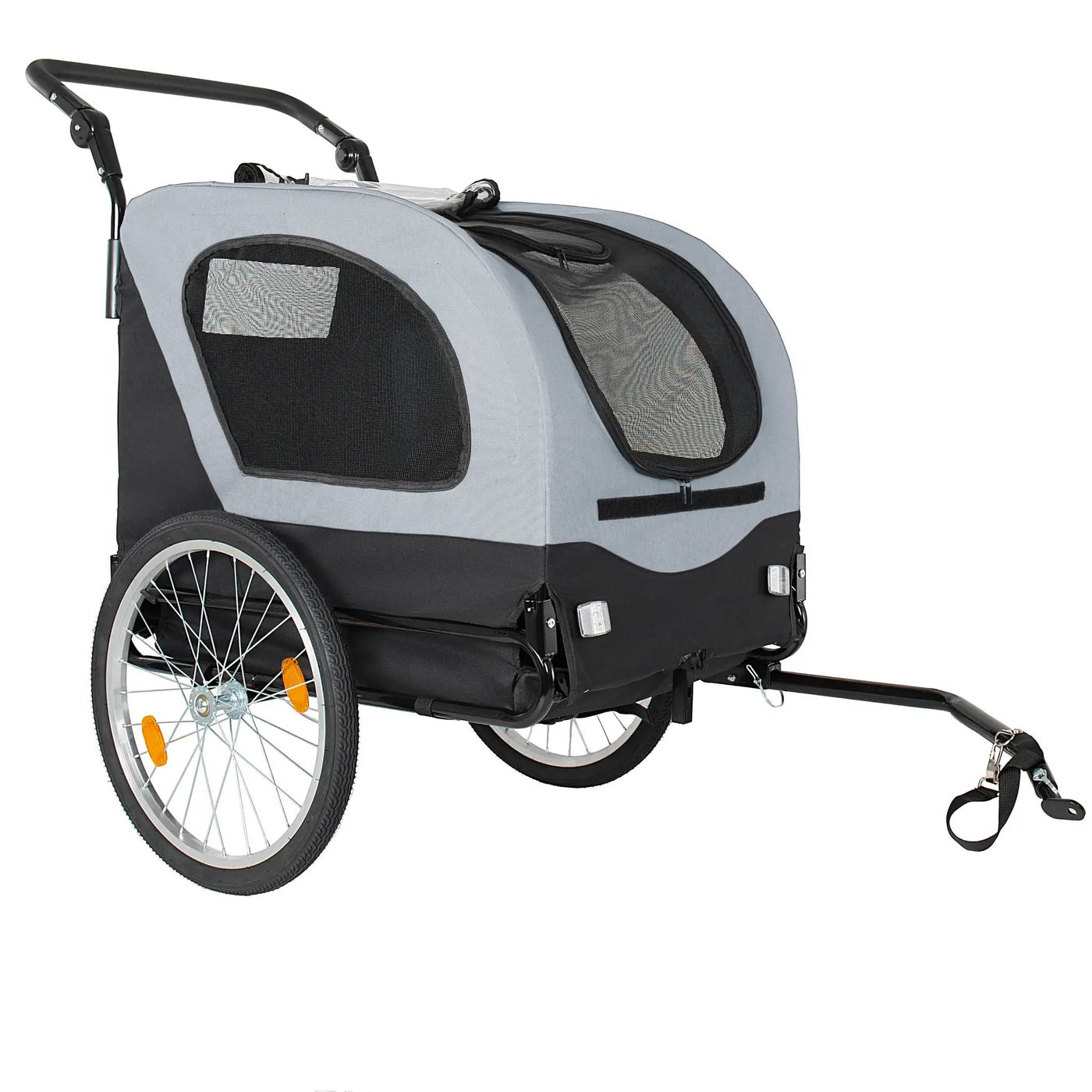 2-in-1 Bike Trailer & Pet Stroller for Dogs up to 110lbs by HouseOfZazla