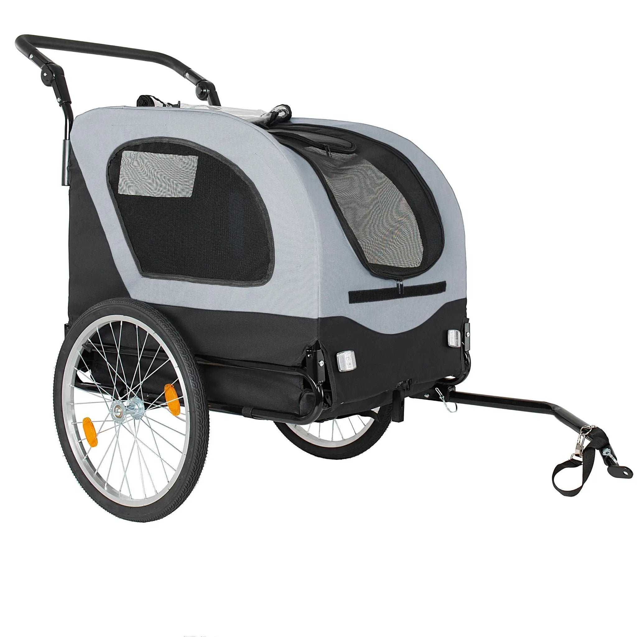 2-in-1 Bike Trailer & Pet Stroller for Dogs up to 110lbs by HouseOfZazla