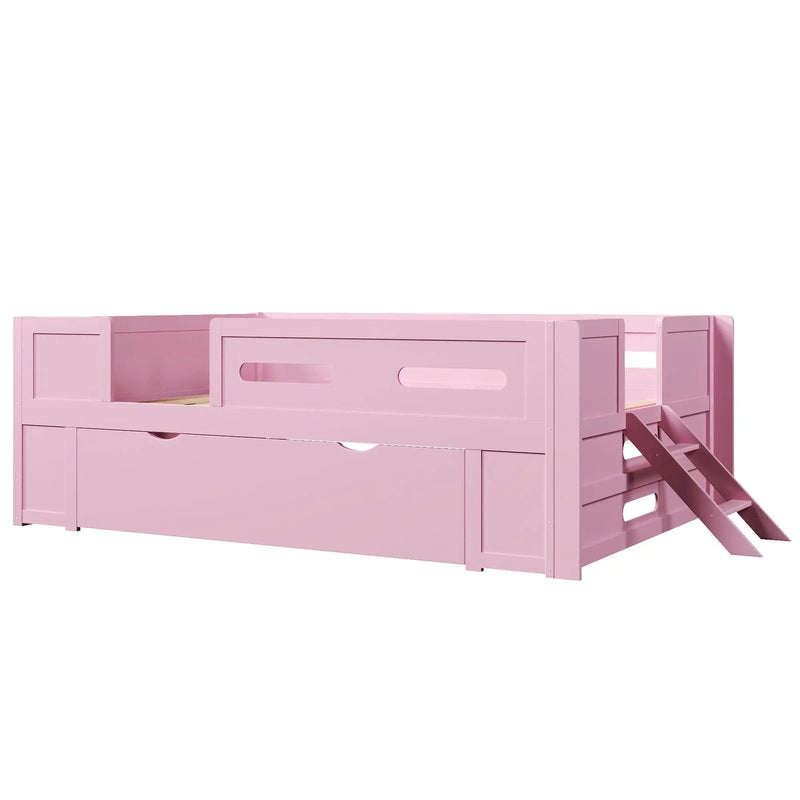 Platform Bed With Guardrail And Drawer by HouseOfZazla