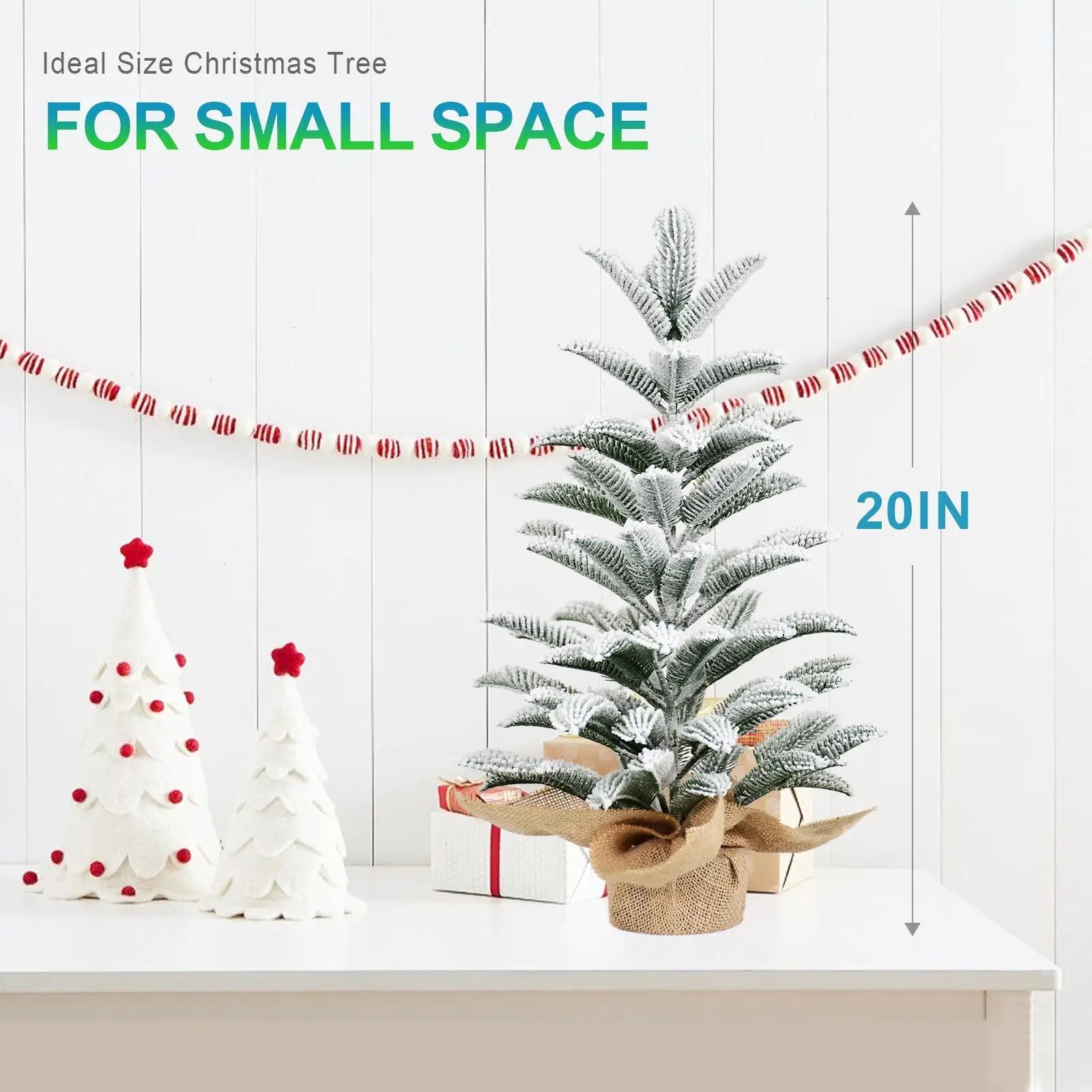 50CM Flocked Tabletop Christmas Tree by HouseOfZazla