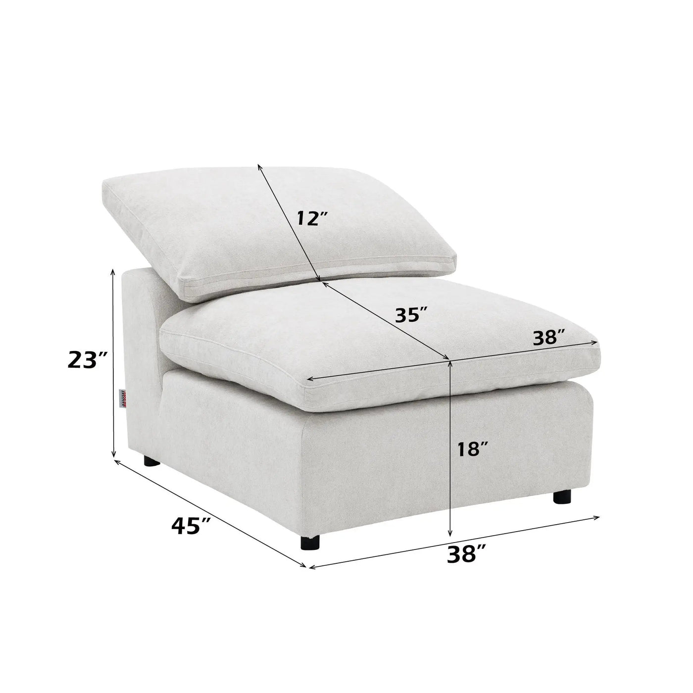Naveen Modular Sectional With Ottoman by HouseOfZazla