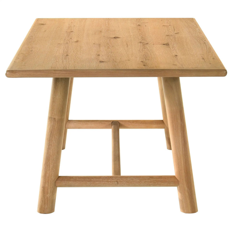 Duncan 71-inch Rectangular Wood Dining Room Table Washed Oak by Unique Piece Furniture