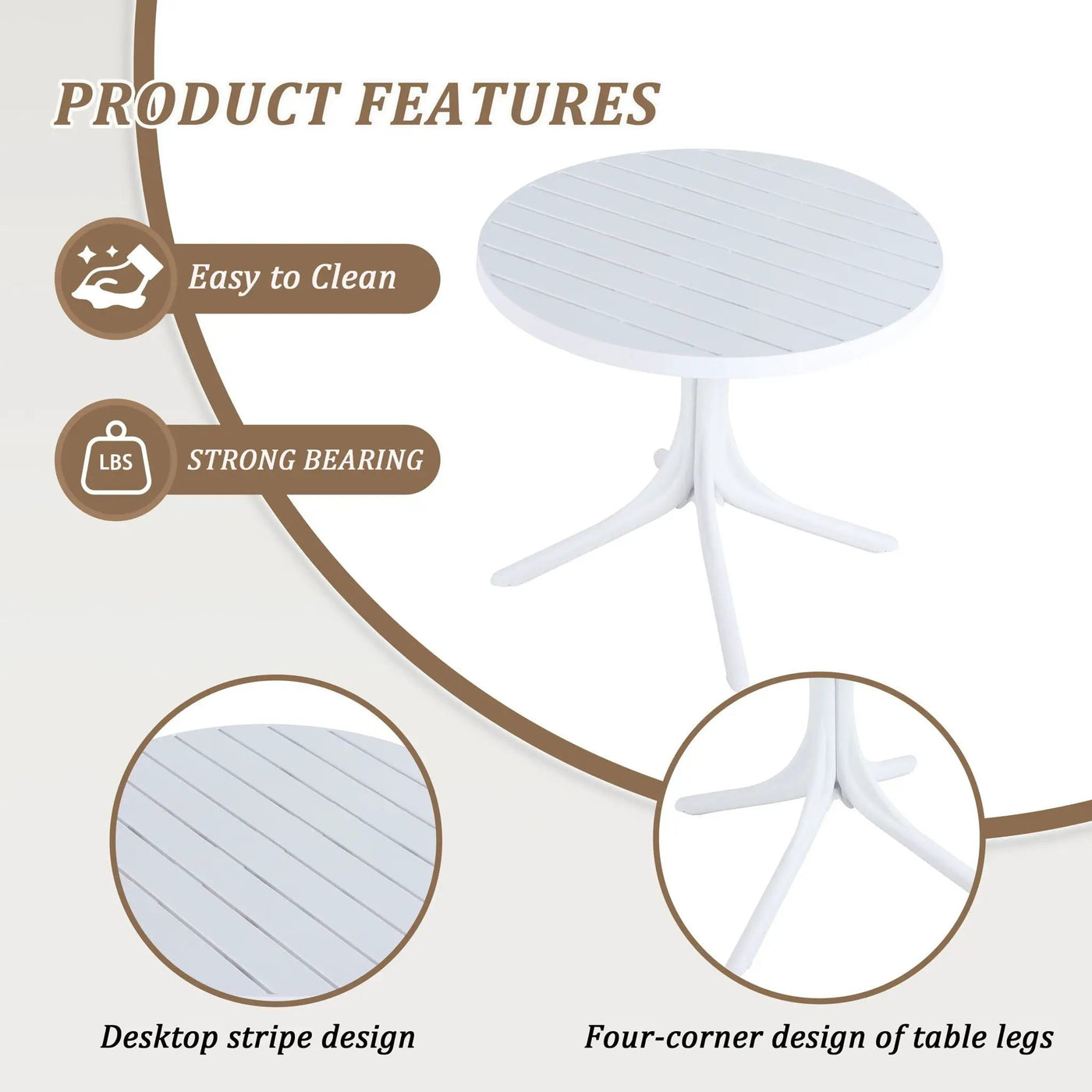 4 Modern Stackable Plastic Armchair Matched With Round Table by HouseOfZazla