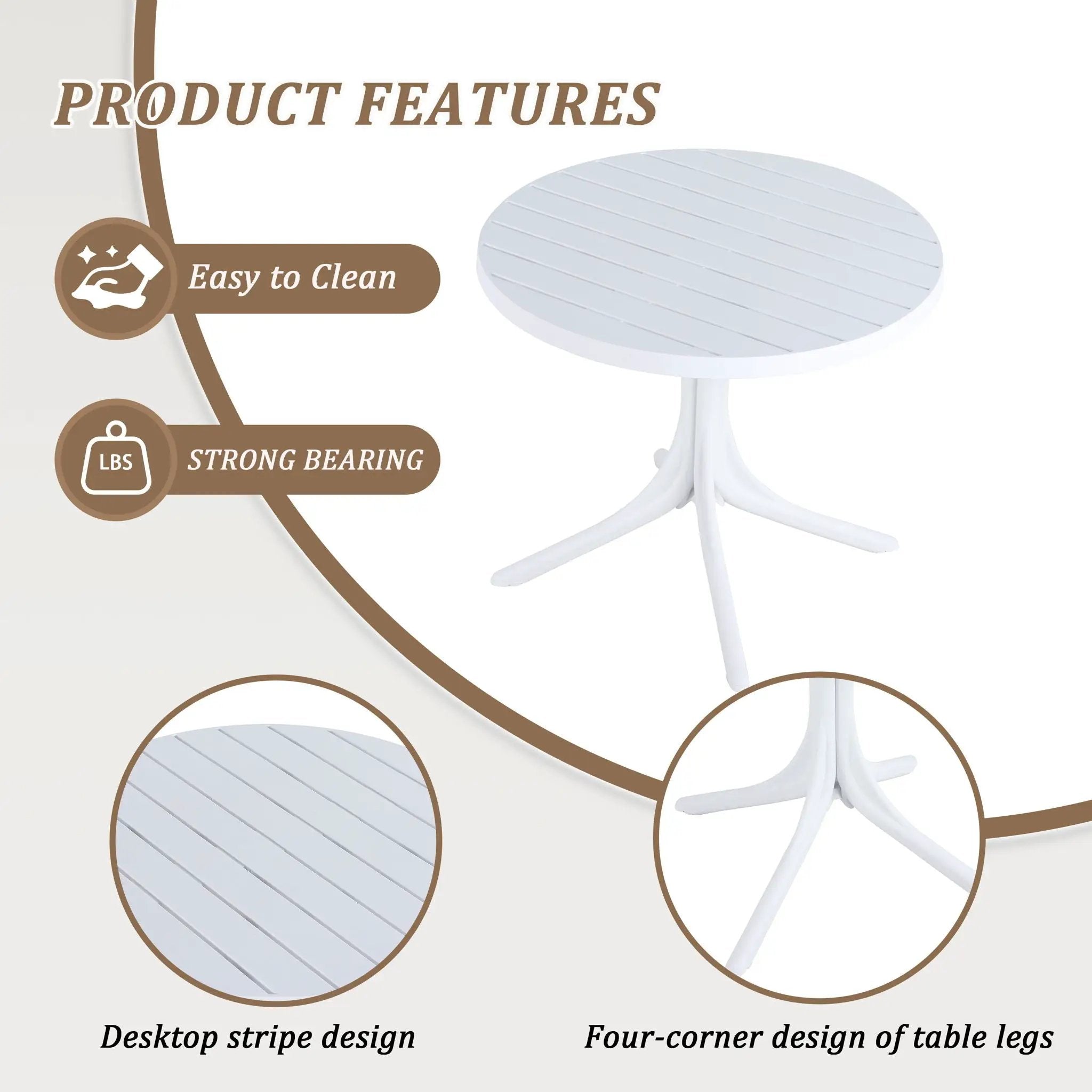 4 Modern Stackable Plastic Armchair Matched With Round Table by HouseOfZazla