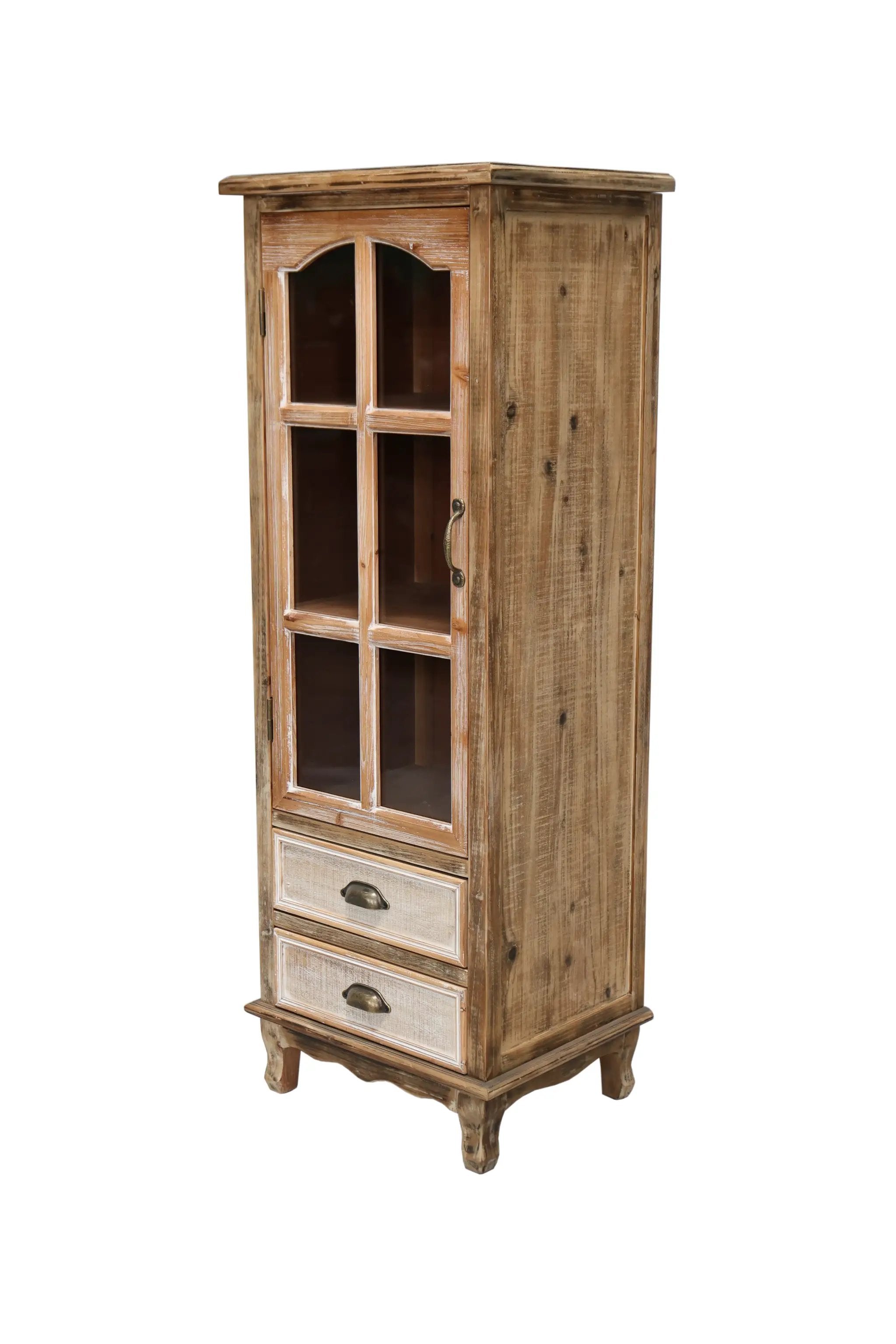 Rustic Wooden Storage Cabinet with Decorative Cutout Door by HouseOfZazla