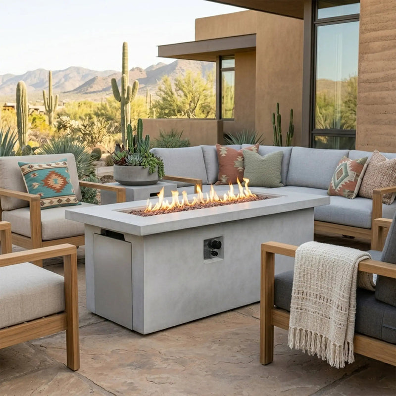 60" Propane Gas Fire Pit Table by HouseOfZazla