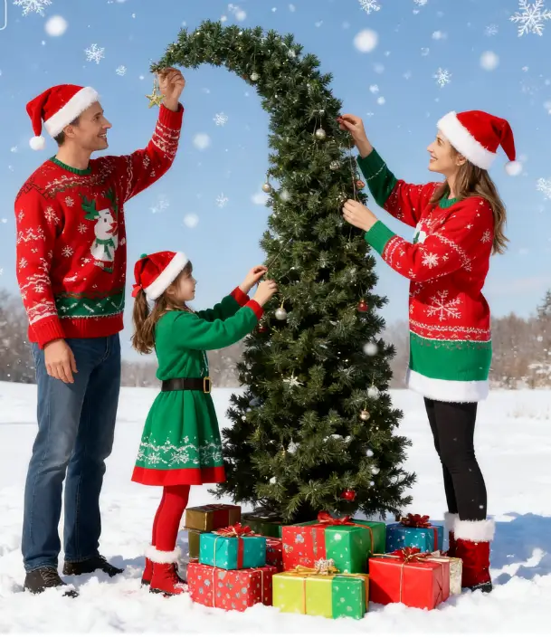 6 Ft Prelit Bent Top Christmas Tree by HouseOfZazla