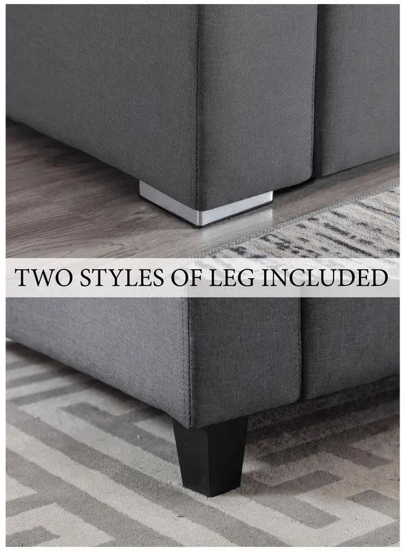 Nolan - Fabric 6 Piece Sectional Sofa With Pillows And Interchangeable Legs by HouseOfZazla