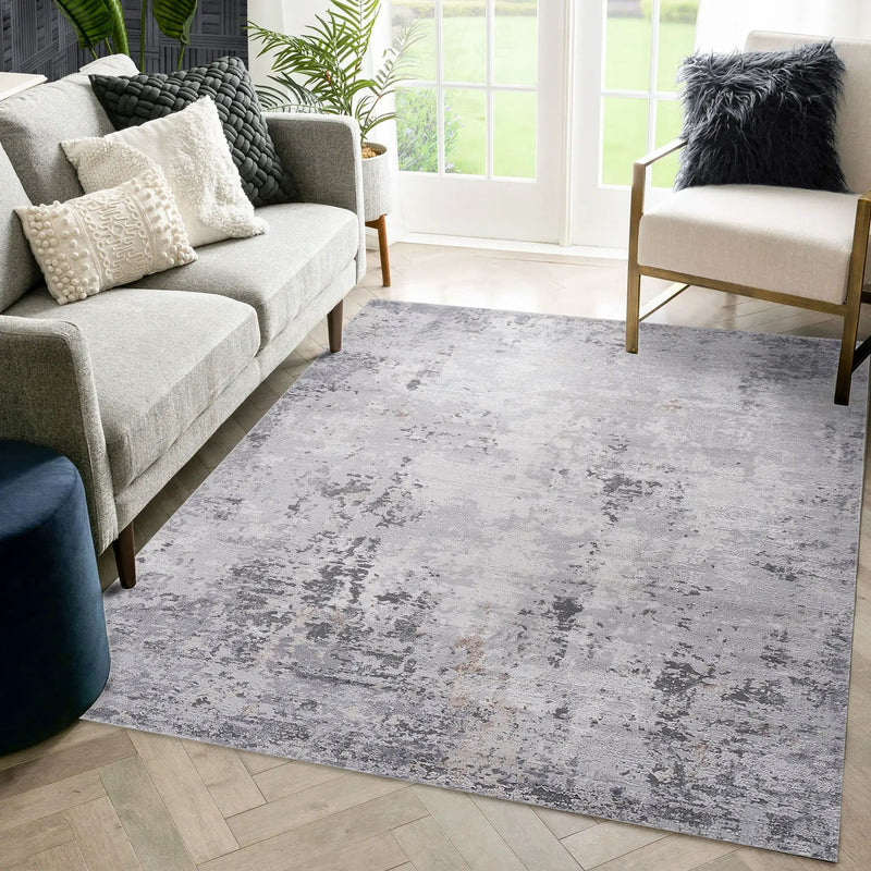 Marfi - 8' X 10' Abstract Area Rug - Ivory / Sand by Unique Piece Furniture