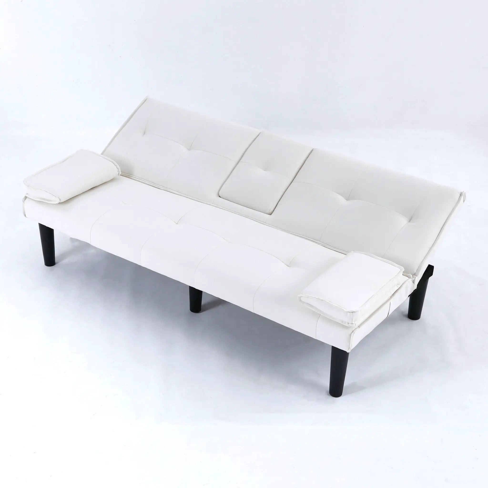 Sofa Bed With Foldable Design And Cup Holder by HouseOfZazla