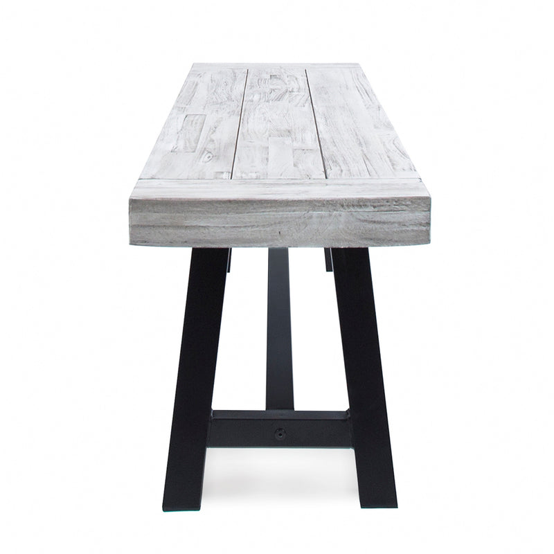 Acacia Wood Outdoor Dining Bench, photo 8 of 10