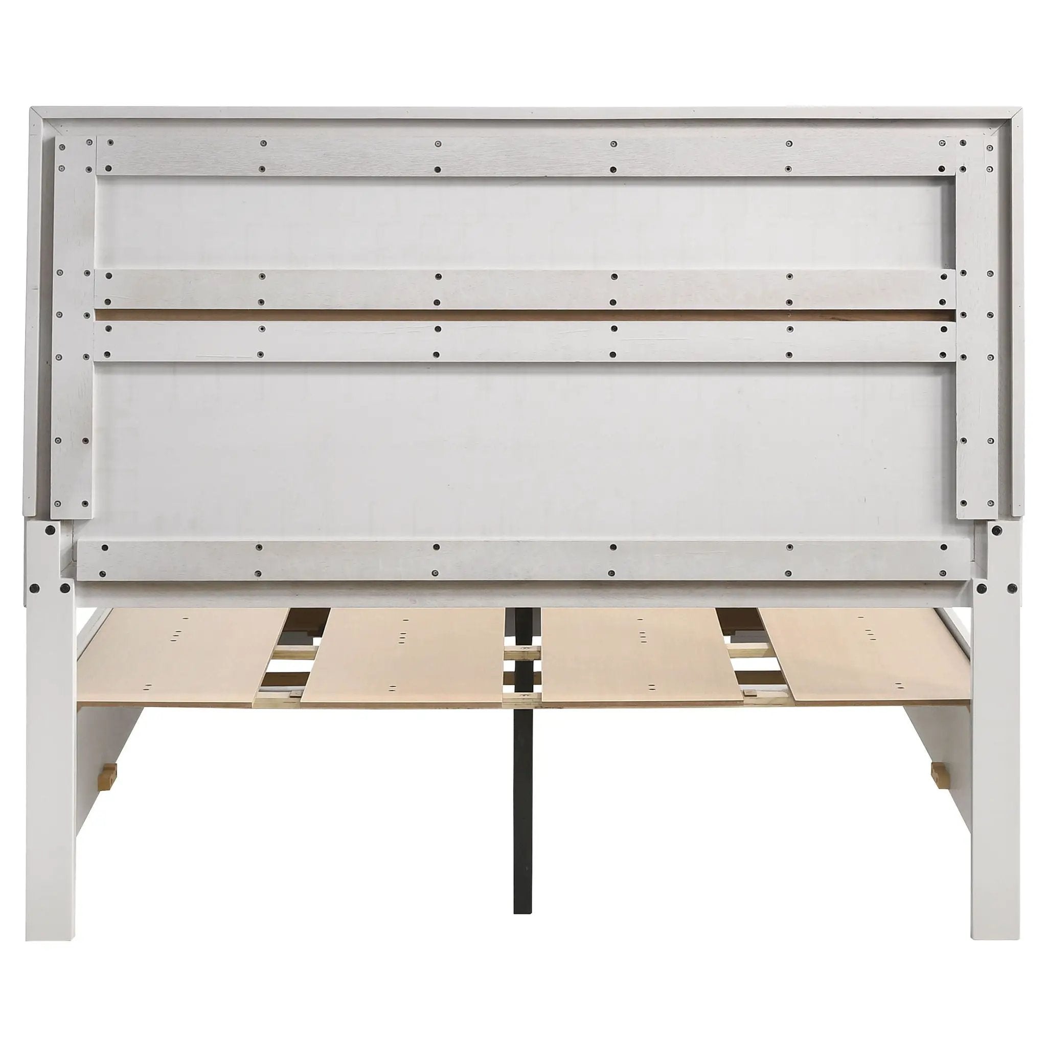 Miranda 51-inch Wood Full Storage Panel Bed White by Unique Piece Furniture