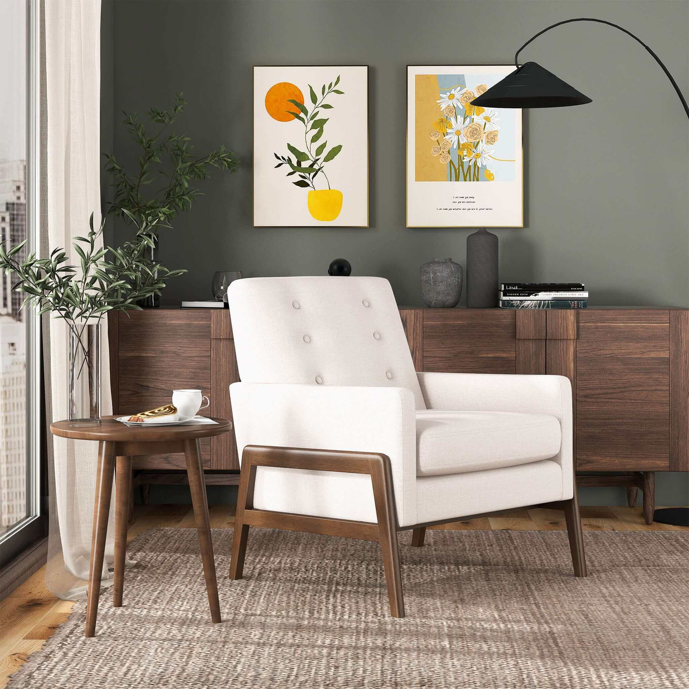 Cole - Solid Wood Lounge Chair by HouseOfZazla