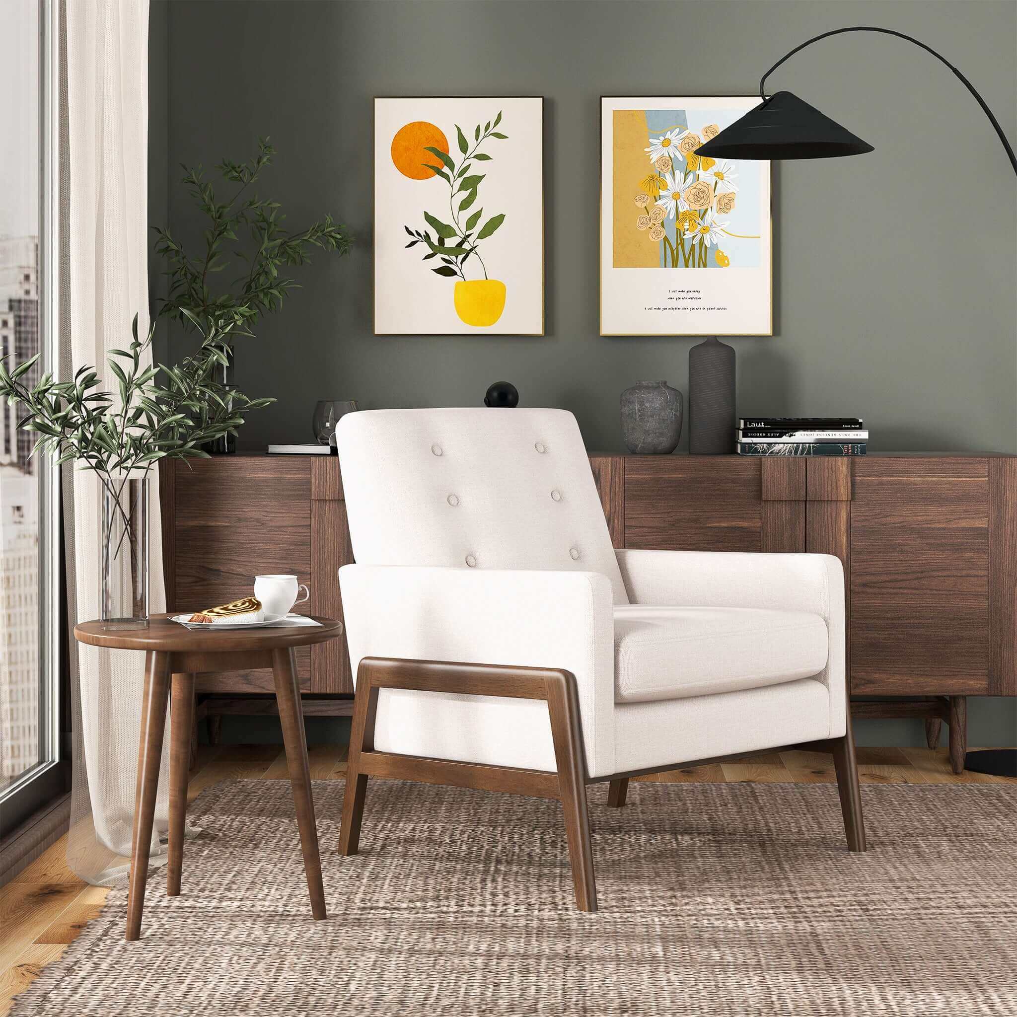 Cole - Solid Wood Lounge Chair by Unique Piece Furniture