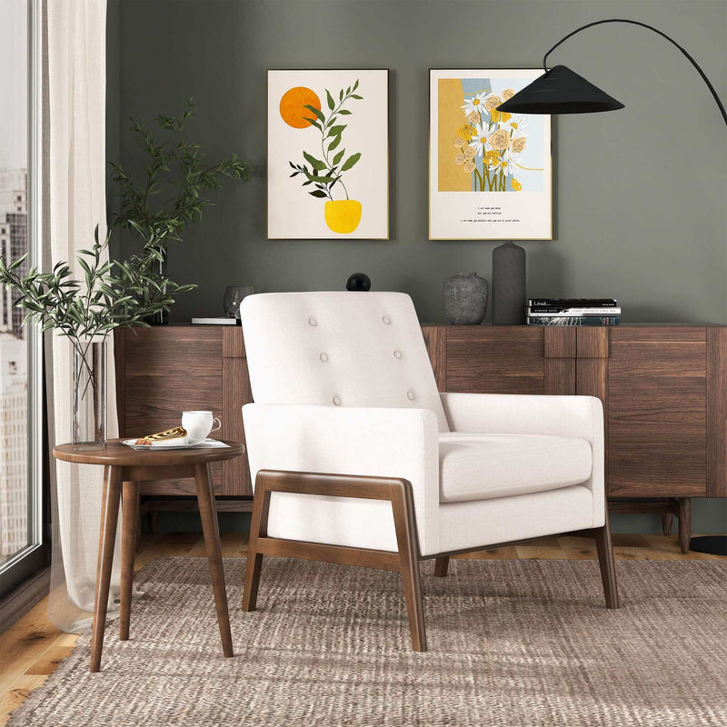 Cole - Solid Wood Lounge Chair by HouseOfZazla