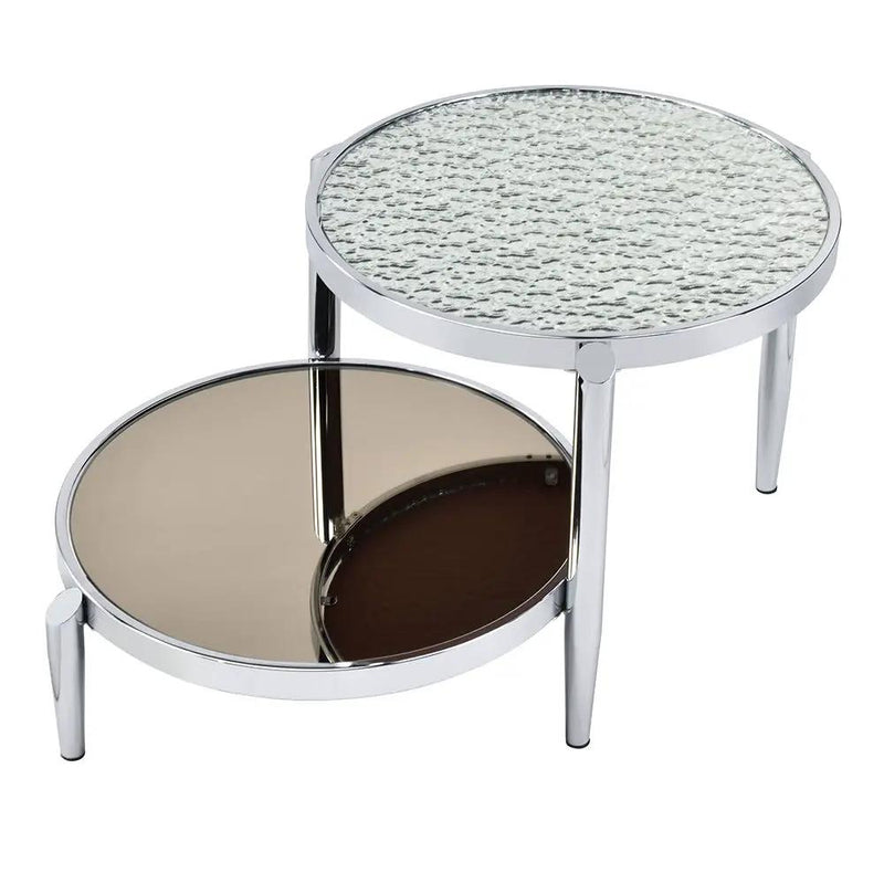 Abbe - Coffee Table - Glass & Chrome by Unique Piece Furniture