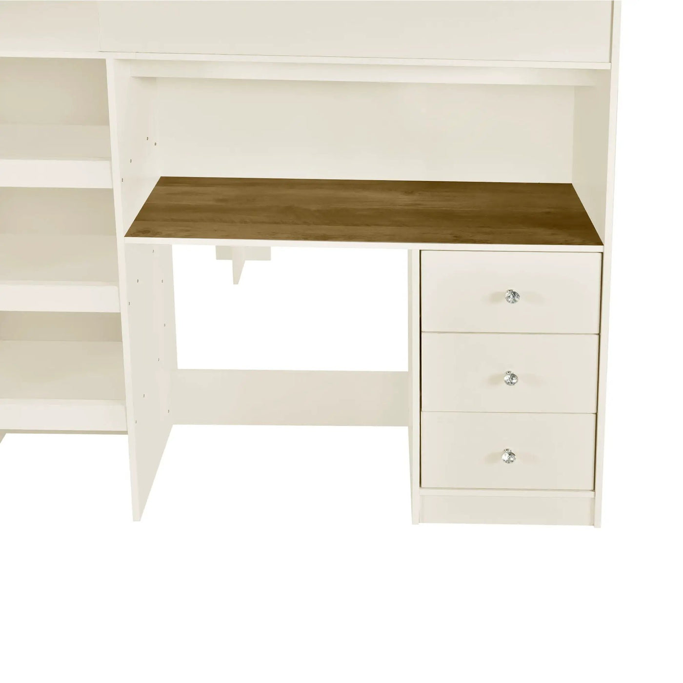 Loft Bed With Built In Wardrobe, Desk, Shelves, And Drawers by HouseOfZazla