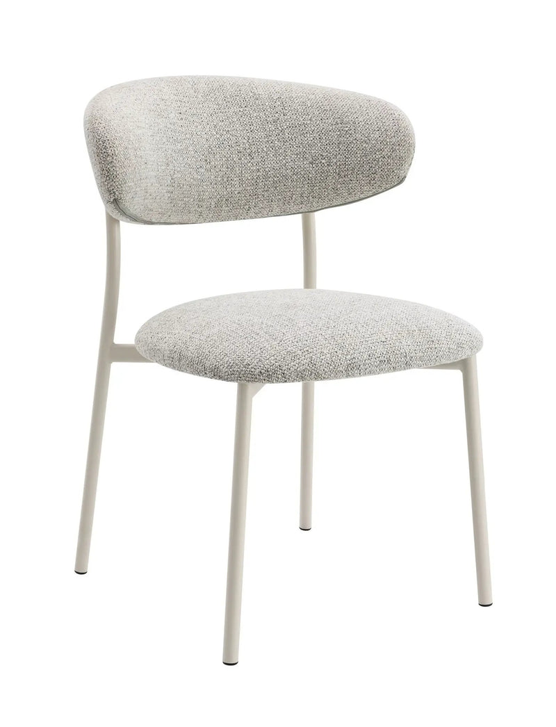 Kalam - Fabric Side Chair (Set of 2) - Light Gray by HouseOfZazla