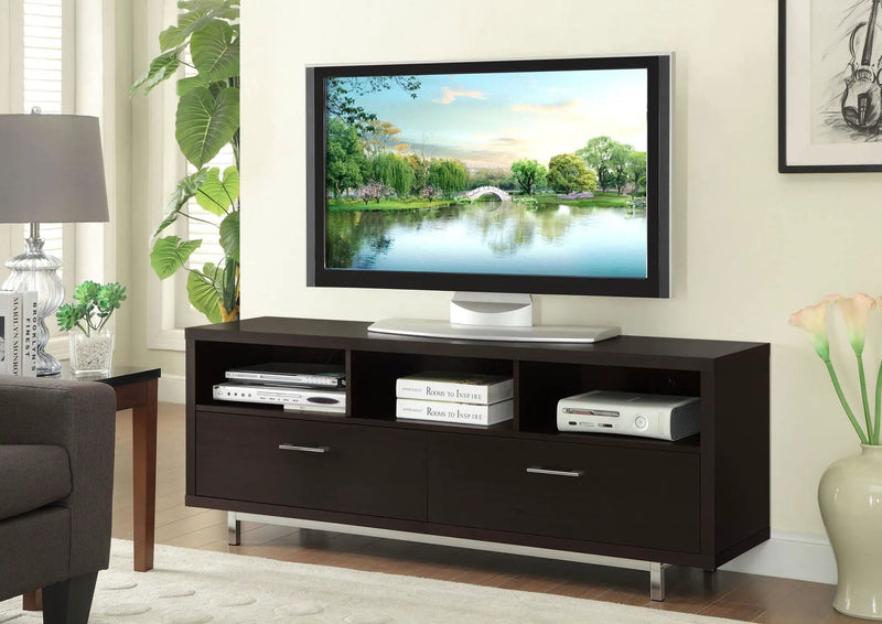 Casey 2-drawer Engineered Wood 60-inch TV Stand Cappuccino by Unique Piece Furniture
