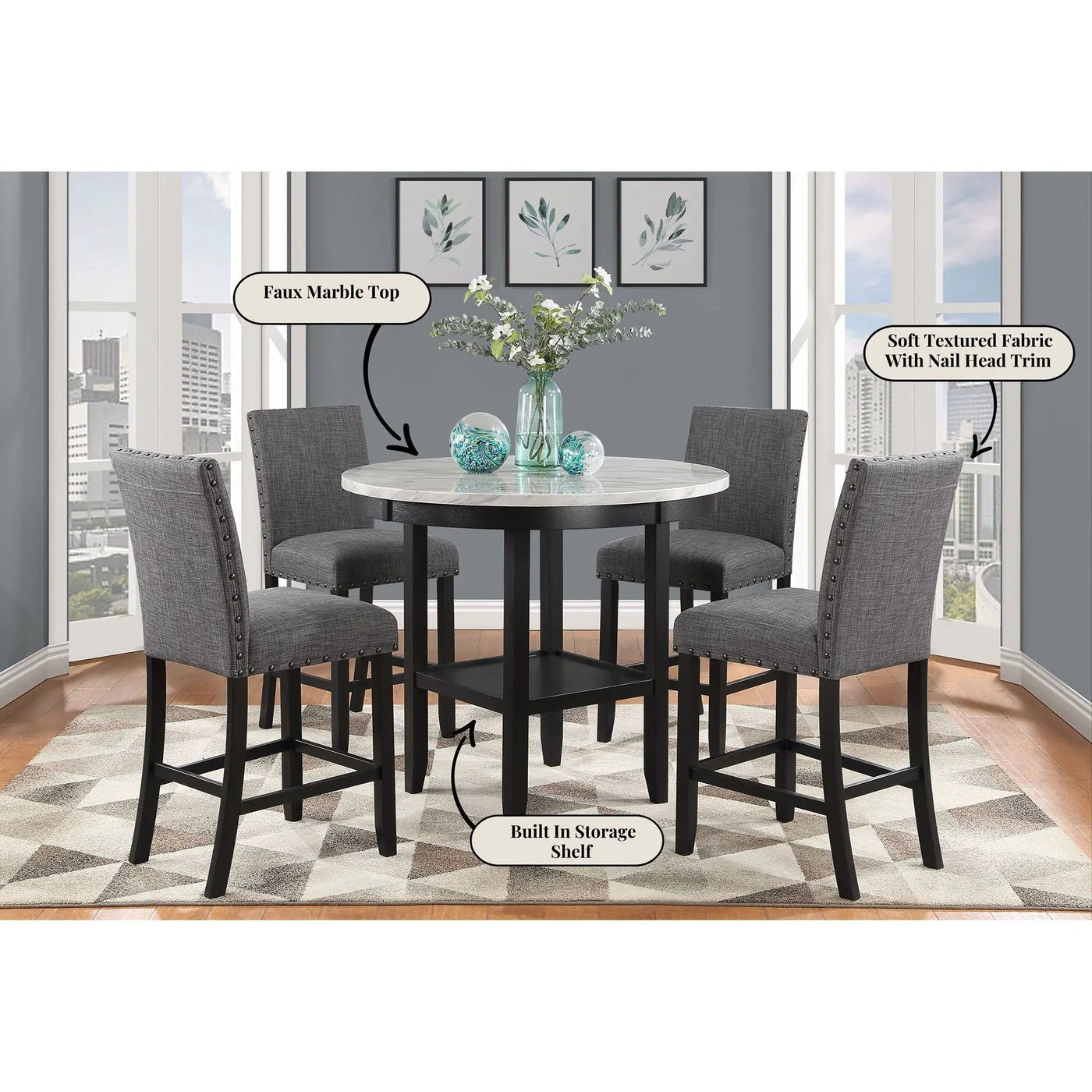 Marian - Bar Stool (Set of 2) by HouseOfZazla