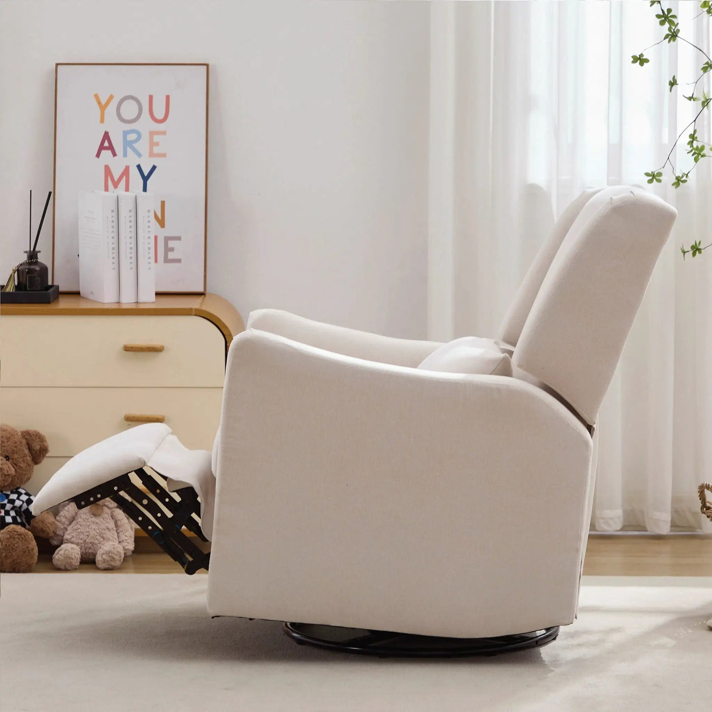 Wide Wingback Swivel Glider Rocker Recliner Chair by HouseOfZazla