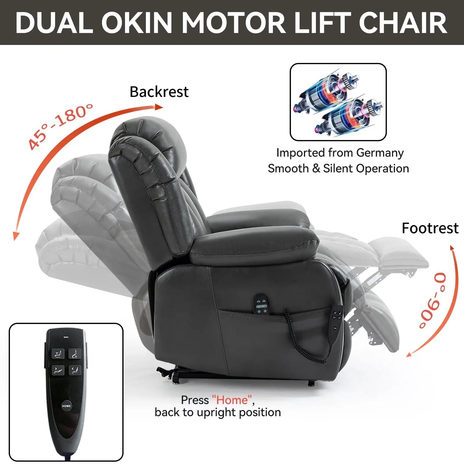 Dual Motor Electric Recliner Chair by HouseOfZazla