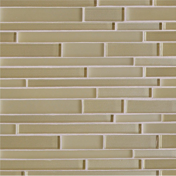 Cedro Gloss/matte Interlocking Slides Glass Mosaics 12x12