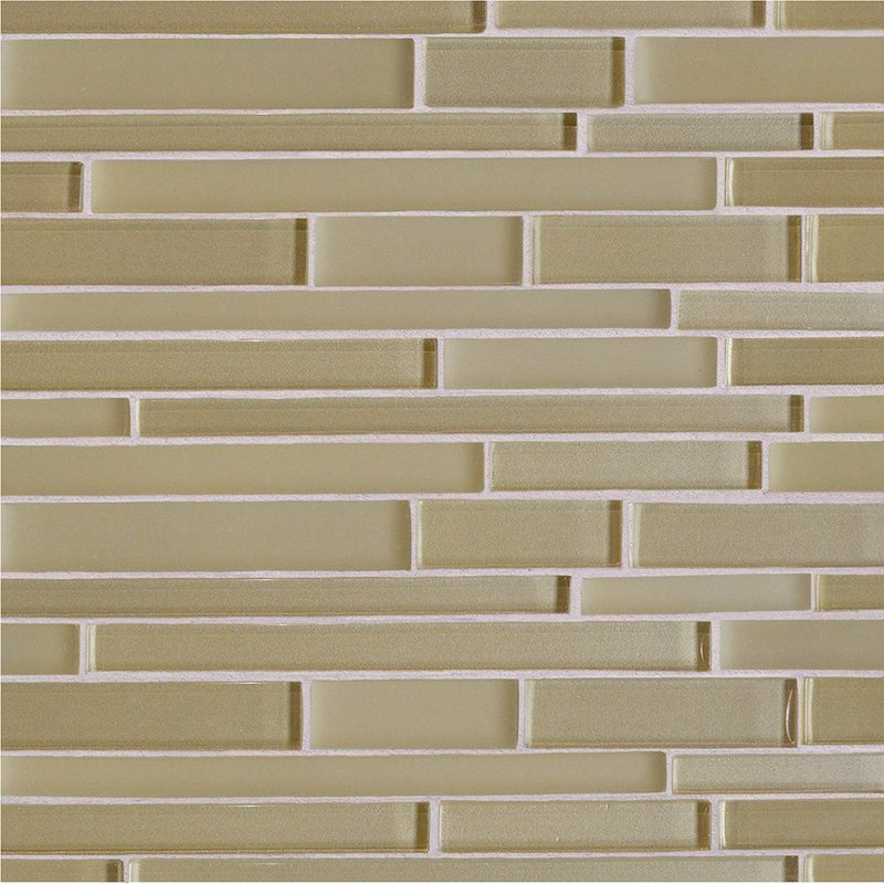 Cedro Gloss/Matte Interlocking Slides Glass Mosaics 12x12 Glass Gloss/Matte 12x12 Mosaics