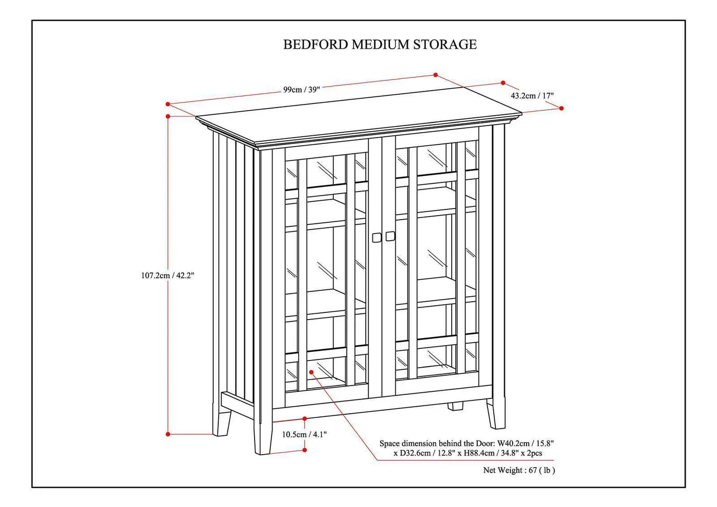 Bedford - Storage Media Cabinet by HouseOfZazla