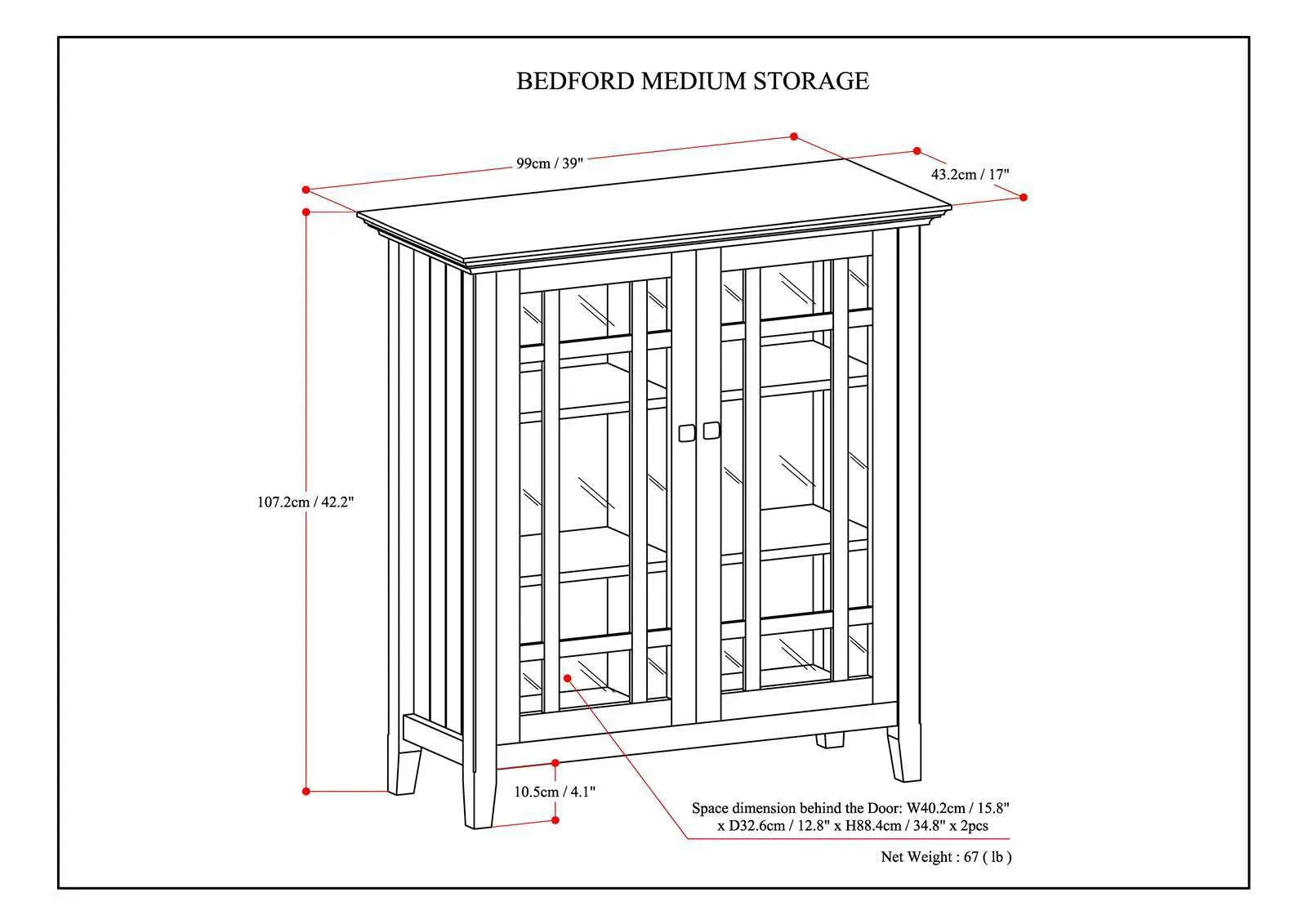 Bedford - Storage Media Cabinet by HouseOfZazla