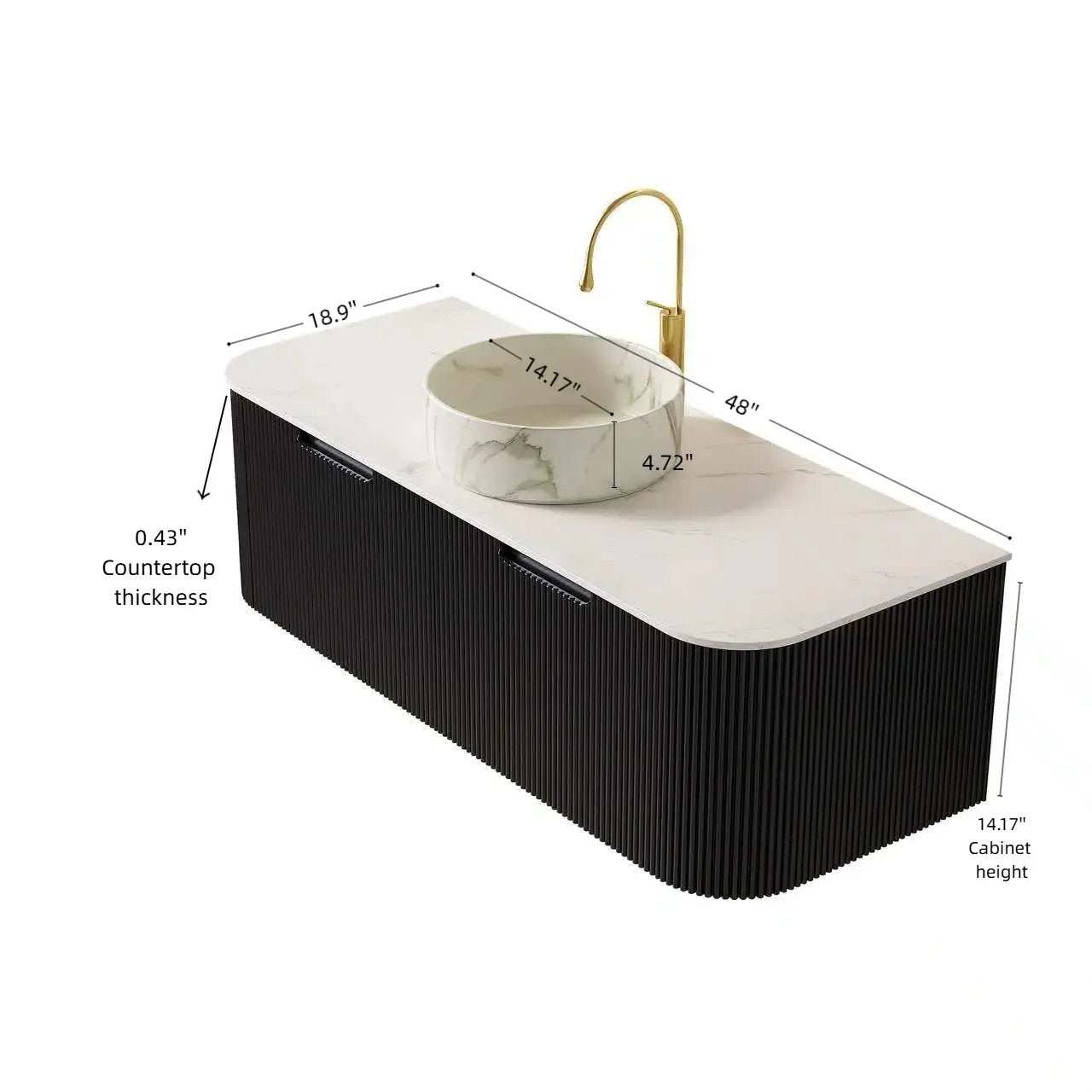 Dina 48" Bathroom Vanity & Sink by HouseOfZazla