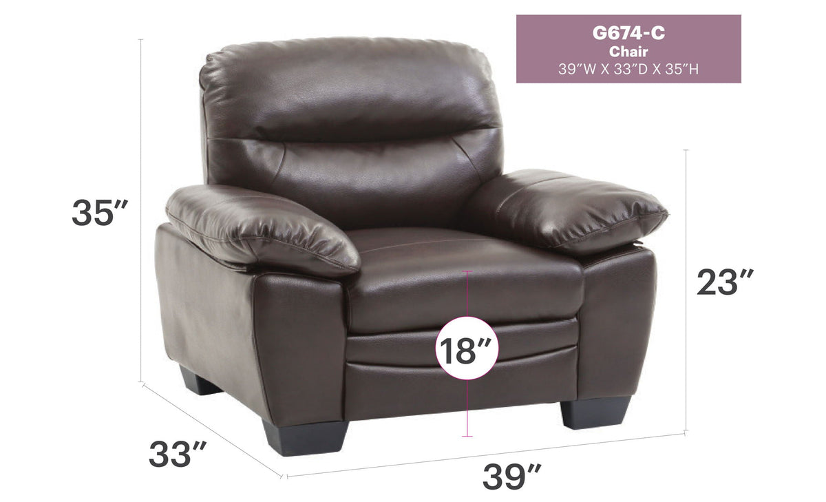 Marta Arm Chair with Sturdy Construction - Dark Brown, White, or Black, photo 11 of 17