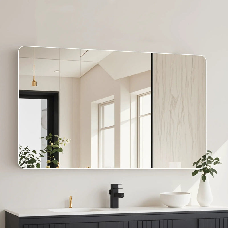 Bathroom Vanity Mirror, Wall-Mounted Mirror For Bathroom Anti-Fog, Waterproof by HouseOfZazla