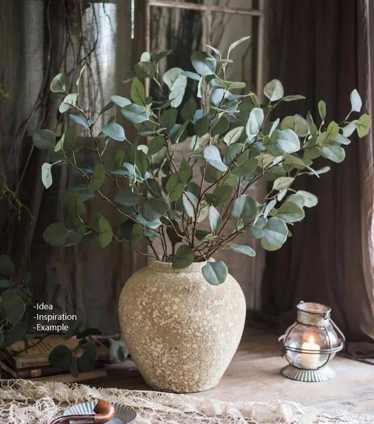 Cement Pot Pompeii Style Handmade Art Jar Pot by RusticReach