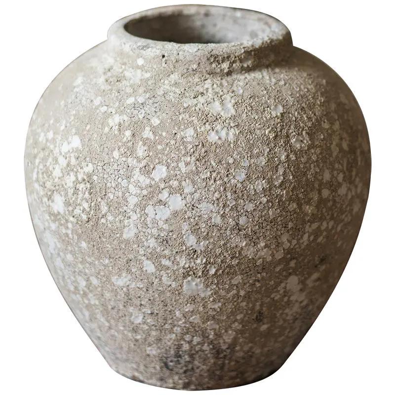 Cement Pot Pompeii Style Handmade Art Jar Pot by RusticReach