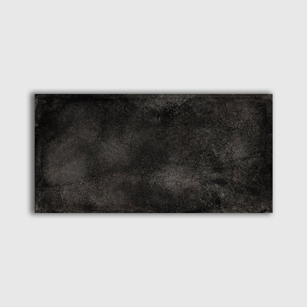 Cemento Black R11 Textured Porcelain Tiles 12x24