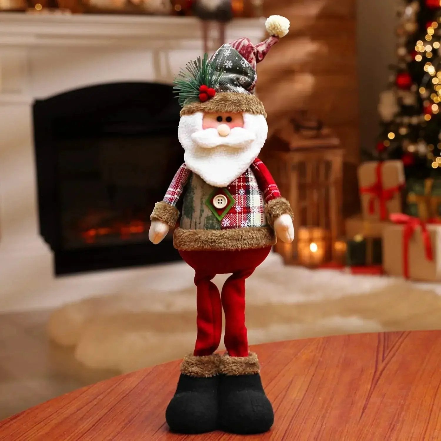 Ceramic Christmas Figurines with Santa, Snowman and Reindeer Designs by House Of Avana