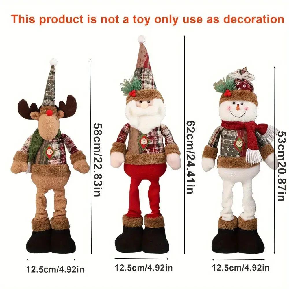 Ceramic Christmas Figurines with Santa, Snowman and Reindeer Designs by House Of Avana