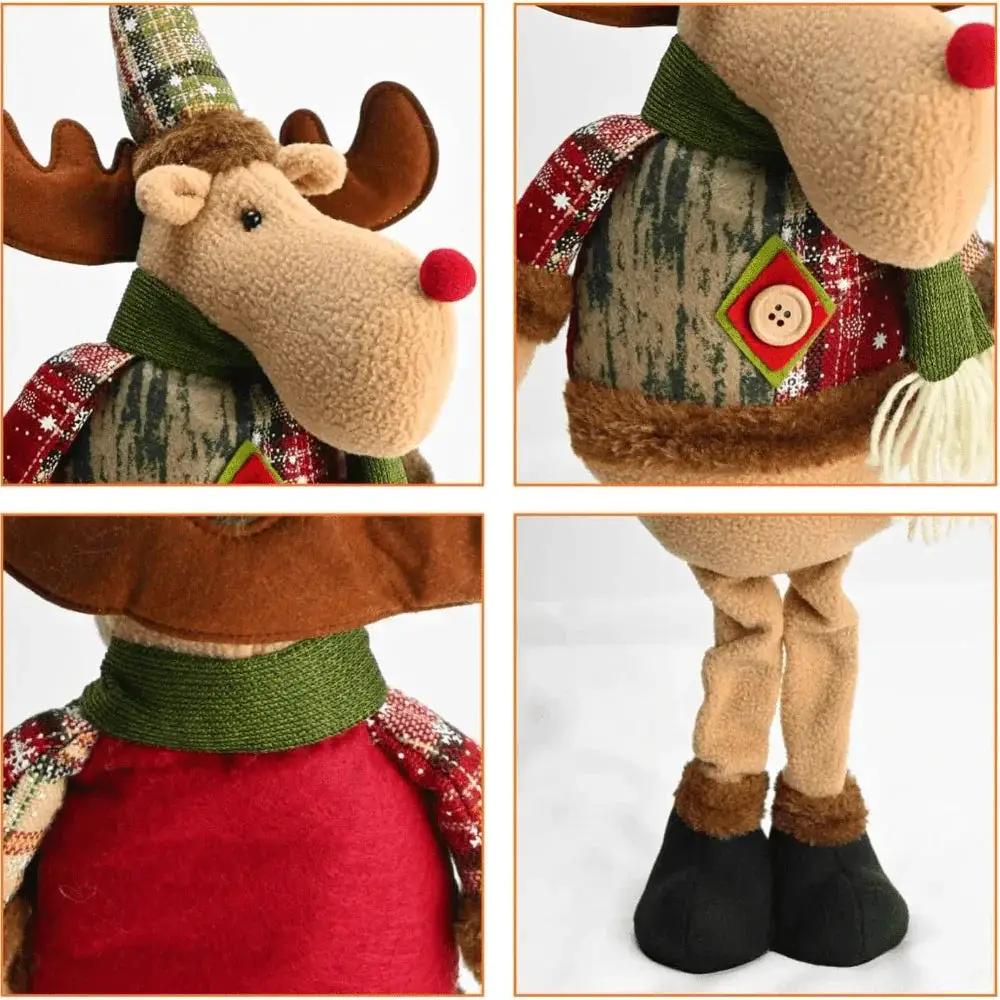 Ceramic Christmas Figurines with Santa, Snowman and Reindeer Designs by House Of Avana