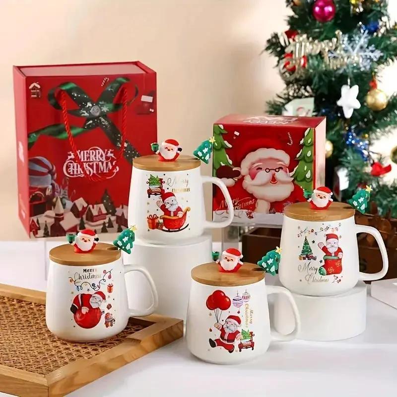 Ceramic Christmas Mug, Heat Resistant Patterned Design by House Of Avana