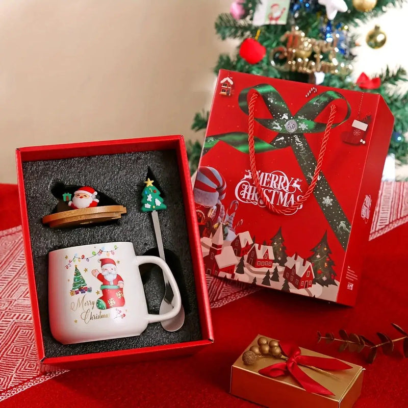 Ceramic Christmas Mug, Heat Resistant Patterned Design by House Of Avana