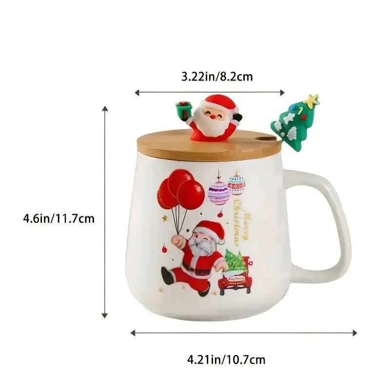 Ceramic Christmas Mug, Heat Resistant Patterned Design by House Of Avana