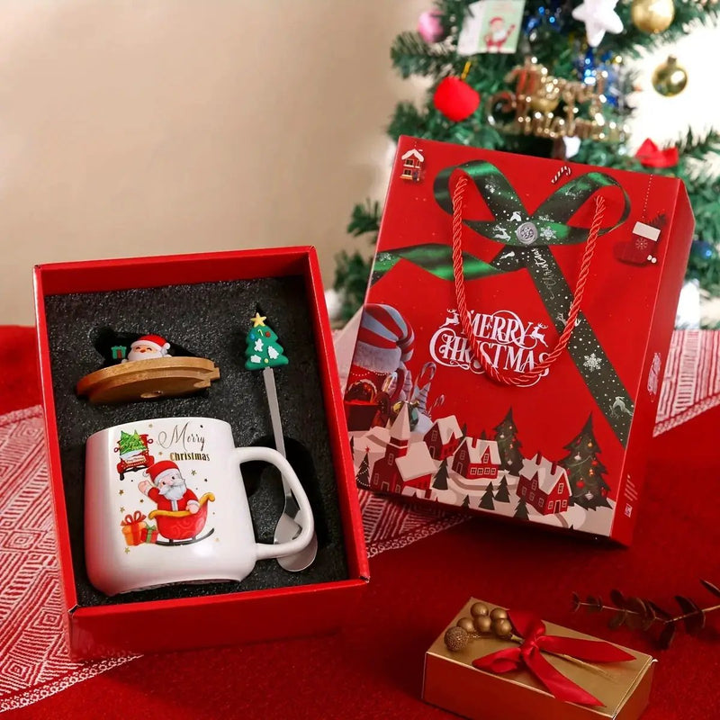 Ceramic Christmas Mug, Heat Resistant Patterned Design by House Of Avana