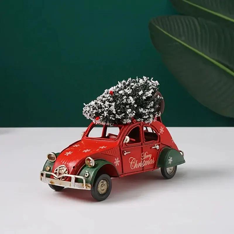 Ceramic Christmas Statue, Red and Green, Decorative Figurine by House Of Avana