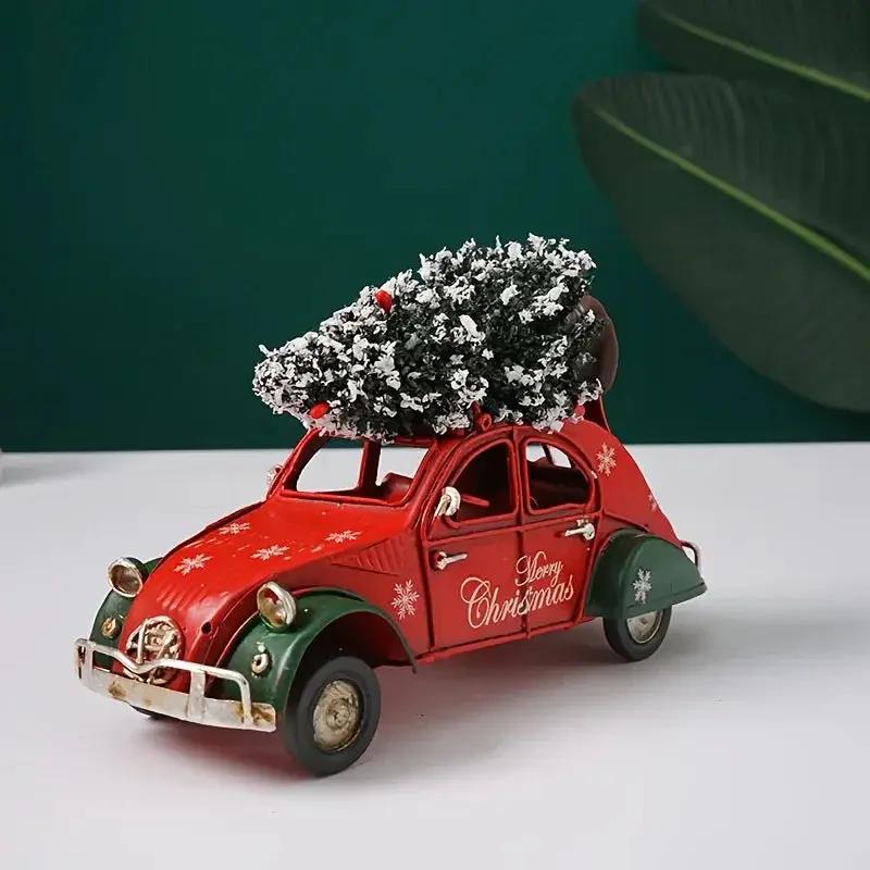 Ceramic Christmas Statue, Red and Green, Decorative Figurine by House Of Avana