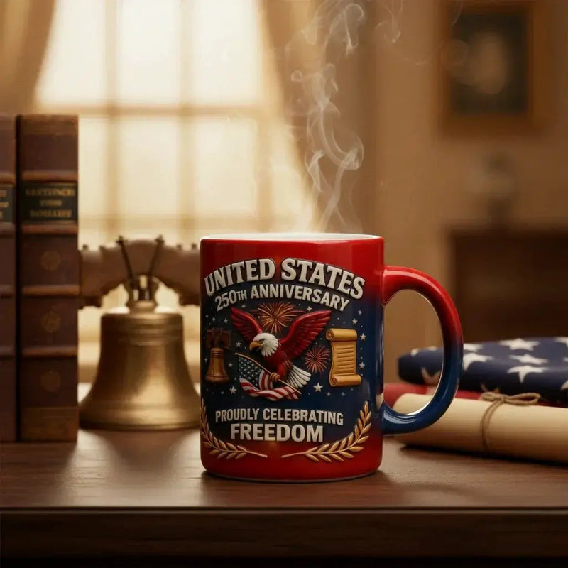 Ceramic Mug - Patriotic Ceramic 14oz by House Of Avana
