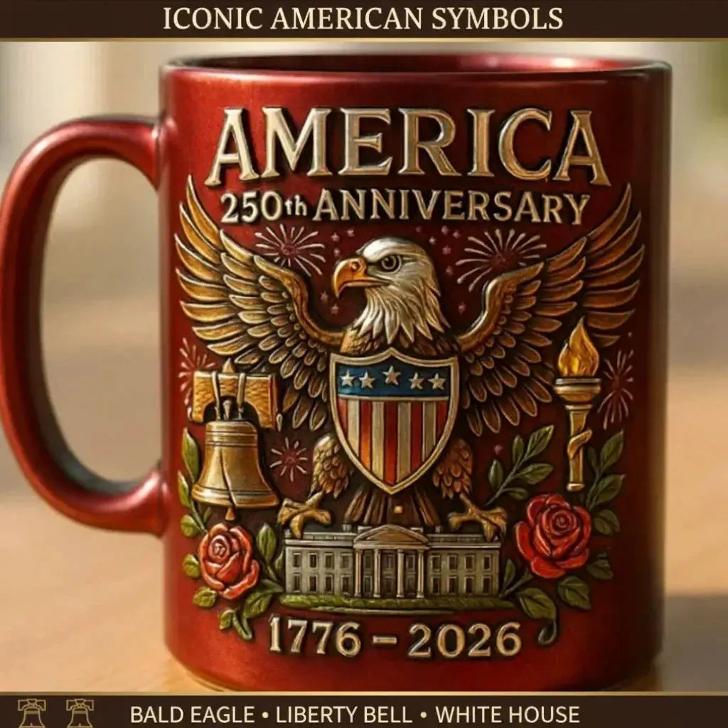 Ceramic Mug - Patriotic Ceramic 14oz by House Of Avana
